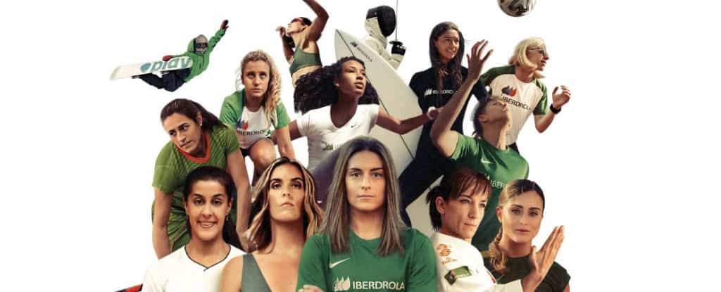 Iberdrola igualdad género, varias jugadoras de distintos deportes apoyados por iberdrola