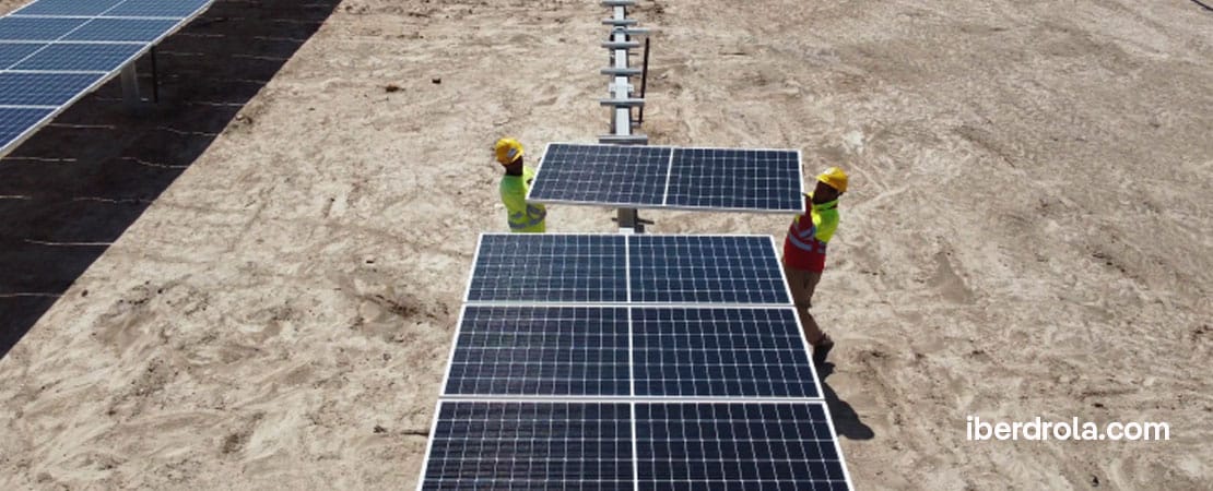 Iberdrola energias renovables- construcción de uno de sus mayores proyectos fotovoltaicos de España