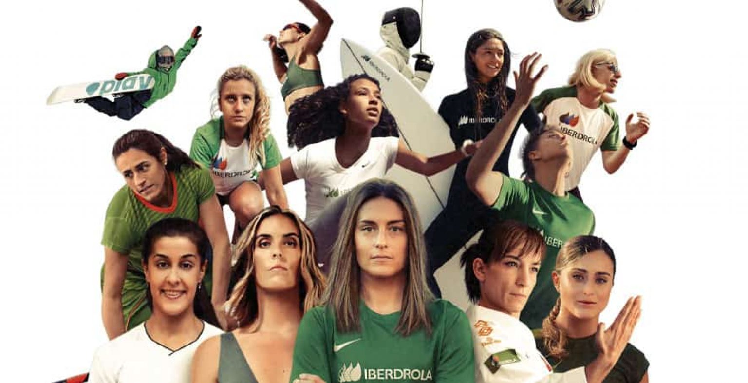 Iberdrola igualdad género, varias jugadoras de distintos deportes apoyados por iberdrola